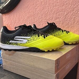 Skechers Kids Sneakers - Black and Neon Yellow